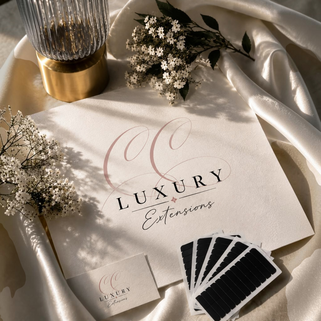 CC Luxury Extensions – Tape Klebestreifen für Echthaar Tape Extensions | Tape Extensions rebonding